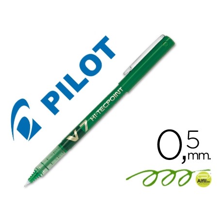 ROTULADOR PILOT PUNTA AGUJA V-7 VERDE 0.7 MM