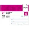 TALONARIO LIDERPAPEL RECIBOS 3/FÌ ORIGINAL T136 SIN MATRIZ