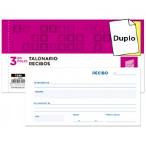 TALONARIO LIDERPAPEL RECIBOS 3/FÌ ORIGINAL Y COPIA T236 SIN MATRIZ