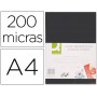 TAPA DE ENCUADERNACION Q-CONNECT ACETATO DIN A4 OPACANEGRA