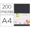 TAPA DE ENCUADERNACION Q-CONNECT ACETATO DIN A4 OPACANEGRA