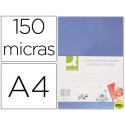 TAPA DE ENCUADERNACION Q-CONNECT PVC DIN A4 INCOLORA 150 MC