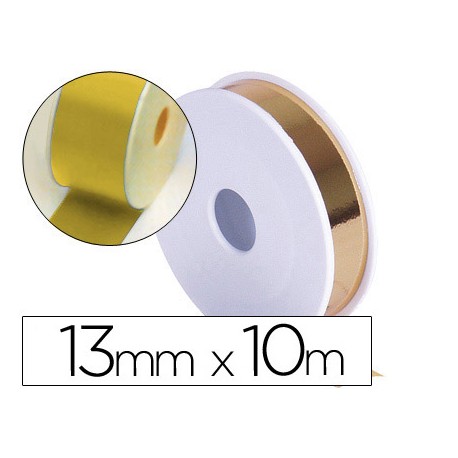 CINTA FANTASIA METALIZADA 10X13 ORO