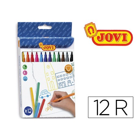 ROTULADOR JOVI CAJA 12 COLORES