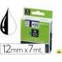 CINTA DYMO 1000 NEGRO-BLANCO 12MM X 7MT
