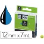 CINTA DYMO 1000 NEGRO-AZUL 12MM X 7MT D1
