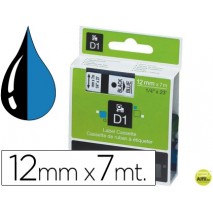 CINTA DYMO 1000 NEGRO-AZUL 12MM X 7MT D1