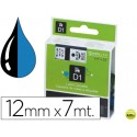 CINTA DYMO 1000 NEGRO-AZUL 12MM X 7MT D1