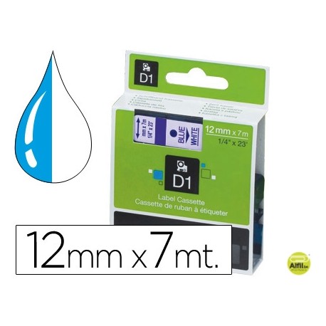 CINTA DYMO 1000 AZUL-TRANSP. 12MM X 7MT