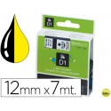 CINTA DYMO 1000 NEGRO-AMARILLO12MM X 7MT D1