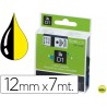 CINTA DYMO 1000 NEGRO-AMARILLO12MM X 7MT D1