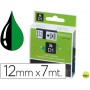CINTA DYMO 1000 NEGRO-VERDE 12MM X 7MT D1