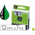 CINTA DYMO 1000 NEGRO-VERDE 12MM X 7MT D1
