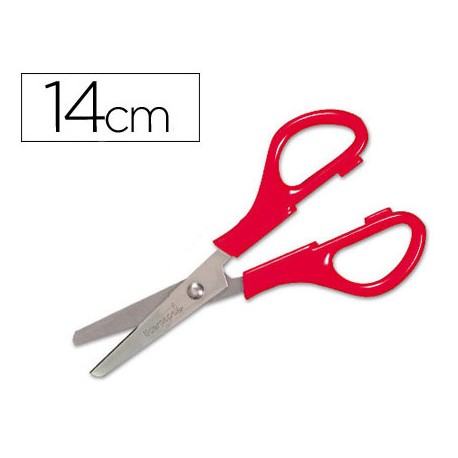 TIJERA ESCOLAR LIDERPAPEL PS-52-D CON FUNDA 14 CM