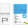 RECAMBIO LIDERPAPEL FOLIO 100 HOJAS 60G/M2 HORIZONTAL SIN MARGEN 16 TALADROS