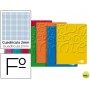 BLOC ESPIRAL LIDERPAPEL FOLIO WRITE TAPA CARTONCILLO 80H 60G MILIMETRADO 2MM  COLORES SUR