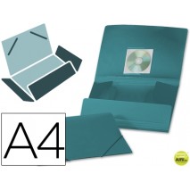 CARPETA BEAUTONE GOMAS SOLAPAS38723 POLIPROPILENO DIN A4 VERDE