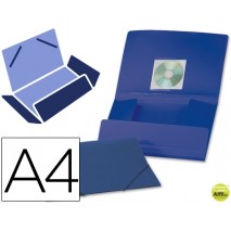 CARPETA BEAUTONE GOMAS SOLAPAS38722 POLIPROPILENO DIN A4 AZUL