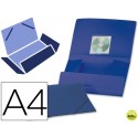 CARPETA BEAUTONE GOMAS SOLAPAS38722 POLIPROPILENO DIN A4 AZUL