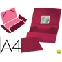 CARPETA BEAUTONE GOMAS SOLAPAS38720 POLIPROPILENO DIN A4 ROJA