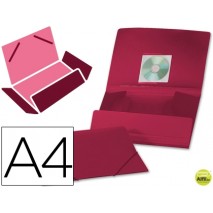 CARPETA BEAUTONE GOMAS SOLAPAS38720 POLIPROPILENO DIN A4 ROJA