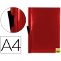 CARPETA BEAUTONE DOSSIER PINZA LATERAL 35360 POLIPROPILENO DIN A4 ROJA 30 HOJAS PINZA DESLIZANTE