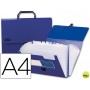 CARPETA BEAUTONE CLASIFICADOR FUELLE 33632 POLIPROPILENO DIN A4 AZUL CON ASA SUPERLINE 13 DEPARTAMEN