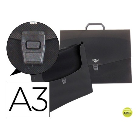 CARPETA BEAUTONE PORTADOCUMENTOS 34910 POLIPROPILENO DIN A3 CON ASA Y BROCHE