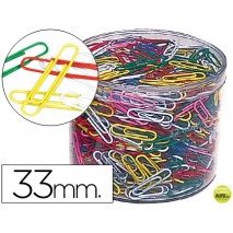CLIPS COLORES BOTE DE 1000 -BOTE DE 1000