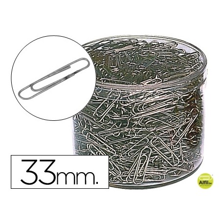 CLIPS NIQUELADOS N. 2 33 MM -CUBILETE DE 1000 CLIPS