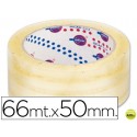 CINTA ADHESIVA EUROCEL POLIPROPILENO TRANSPARENTE 66 MT X 50 MM -PARA EMBALAJE