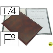 PORTA MENUS FOLIO 86 4 FUNDAS