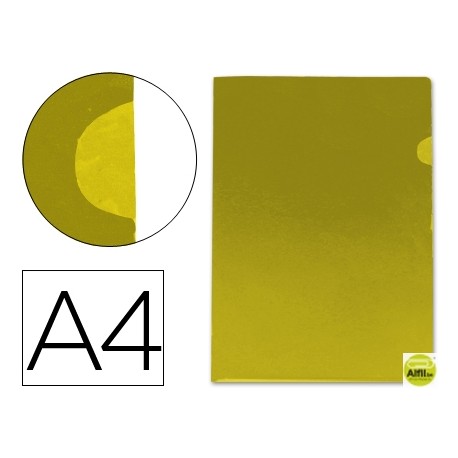 CARPETA BEAUTONE DOSSIER UÑERO44001 POLIPROPILENO DIN A4 AMARILLA 20 HOJAS