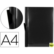 CARPETA BEAUTONE DOSSIER PINZA LATERAL 35365 POLIPROPILENO DIN A4 NEGRA -30 HOJAS -PINZA DESLIZANTE