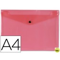 CARPETA BEAUTONE DOSSIER BROCHE 34040 POLIPROPILENO DIN A4 ROJA TRANSPARENTE -50 HOJAS