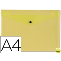 CARPETA BEAUTONE DOSSIER BROCHE 34041 POLIPROPILENO DIN A4 AMARILLA TRANSPARENTE -50 HOJAS