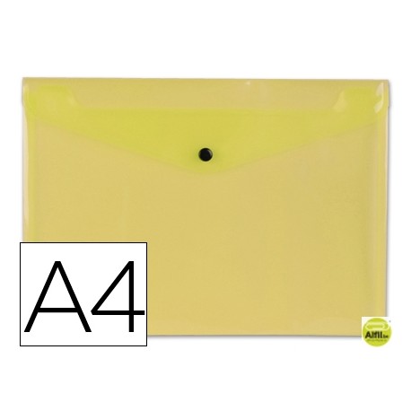CARPETA BEAUTONE DOSSIER BROCHE 34041 POLIPROPILENO DIN A4 AMARILLA TRANSPARENTE -50 HOJAS