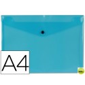 CARPETA BEAUTONE DOSSIER BROCHE 34042 POLIPROPILENO DIN A4 AZUL TRANSPARENTE -50 HOJAS