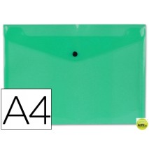 CARPETA BEAUTONE DOSSIER BROCHE 34043 POLIPROPILENO DIN A4 VERDE TRANSPARENTE -50 HOJAS