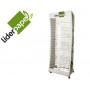 EXPOSITOR METALICO LIDERPAPEL PARA CARTULINAS VACIO CON 30 ESTANTES 74X50X205 CM
