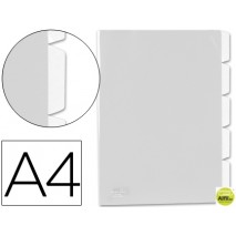 CARPETA BEAUTONE DOSSIER 5 SEPARADORES 34074 POLIPROPILENO DIN A4 INCOLORA