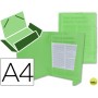 CARPETA BEAUTONE GOMAS SOLAPAS34963 POLIPROPILENO DIN A4 VERDE TRANSPARENTE