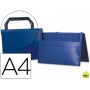 CARPETA BEAUTONE PORTADOCUMENTOS BROCHE 34862 POLIPROPILENO DIN A4 AZUL -CON ASA
