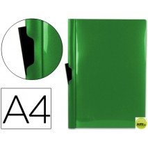 CARPETA BEAUTONE DOSSIER PINZA LATERAL 35363 POLIPROPILENO DIN A4 VERDE -30 HOJAS -PINZA DESLIZANTE