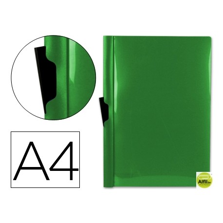 CARPETA BEAUTONE DOSSIER PINZA LATERAL 35363 POLIPROPILENO DIN A4 VERDE -30 HOJAS -PINZA DESLIZANTE