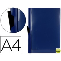 CARPETA BEAUTONE DOSSIER PINZA LATERAL 35362 POLIPROPILENO DIN A4 AZUL -30 HOJAS -PINZA DESLIZANTE