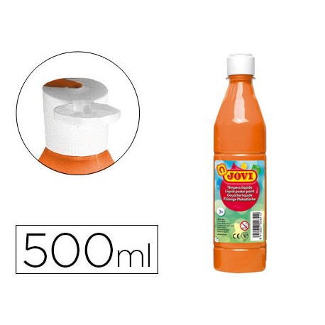 TEMPERA LIQUIDA JOVI 500 CC NARANJA
