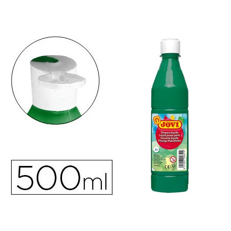 TEMPERA LIQUIDA JOVI 500 CC VERDE OSCURO