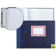 LIBRO CARTONE CUARTO APAISADO -100 HOJAS -HORIZONTAL