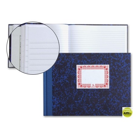 LIBRO CARTONE CUARTO APAISADO -100 HOJAS -HORIZONTAL